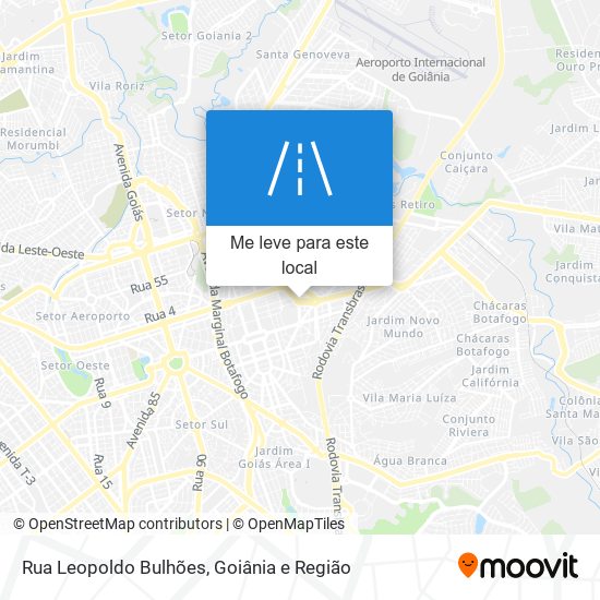 Rua Leopoldo Bulhões mapa