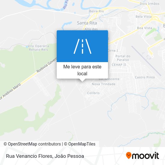 Rua Venancio Flores mapa