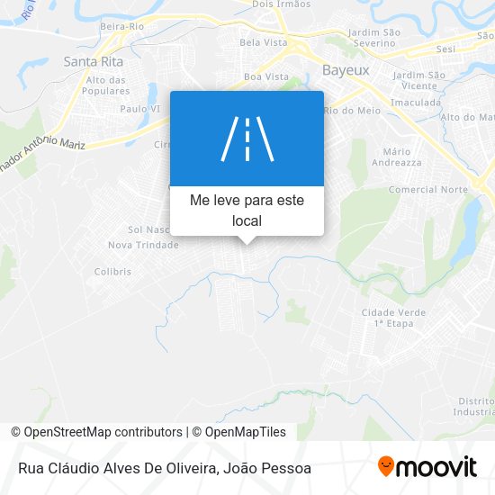 Rua Cláudio Alves De Oliveira mapa