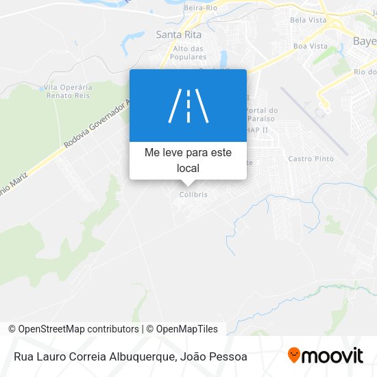 Rua Lauro Correia Albuquerque mapa