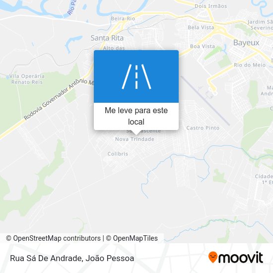 Rua Sá De Andrade mapa