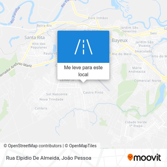 Rua Elpidio De Almeida mapa