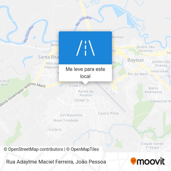 Rua Adaylme Maciel Ferreira mapa
