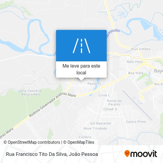 Rua Francisco Tito Da Silva mapa