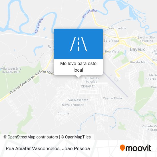 Rua Abiatar Vasconcelos mapa