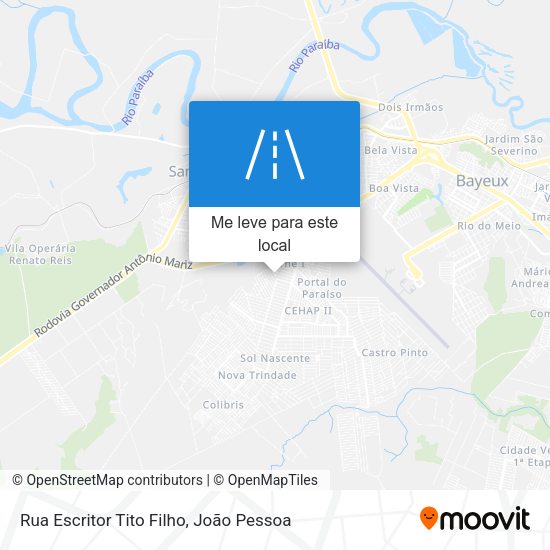 Rua Escritor Tito Filho mapa