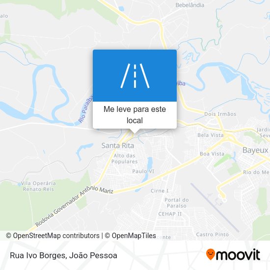 Rua Ivo Borges mapa