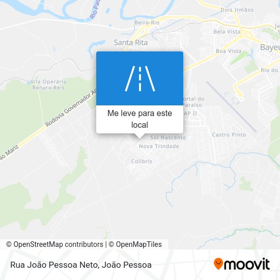 Rua João Pessoa Neto mapa