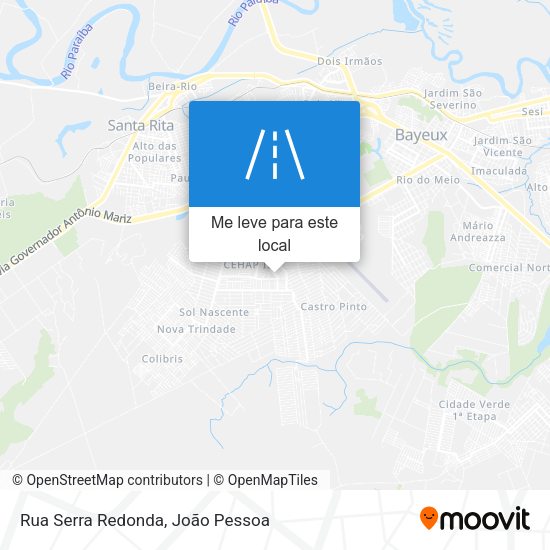 Rua Serra Redonda mapa