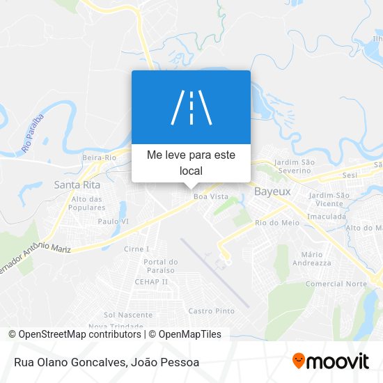 Rua Olano Goncalves mapa