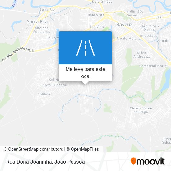 Rua Dona Joaninha mapa