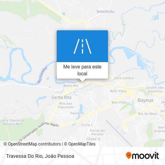 Travessa Do Rio mapa