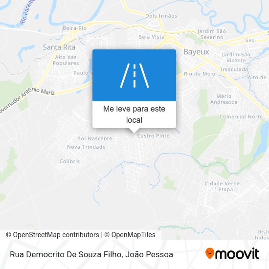 Rua Democrito De Souza Filho mapa