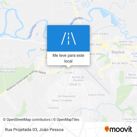 Rua Projetada 03 mapa