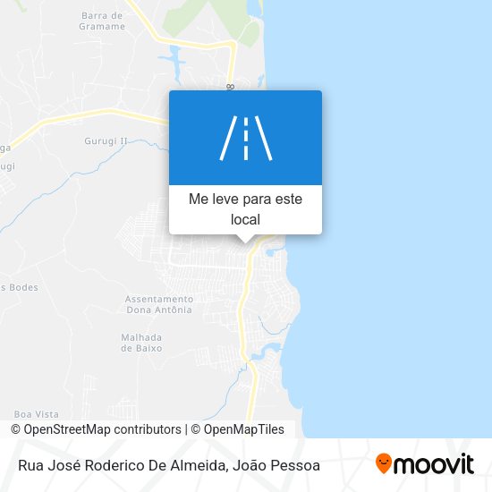 Rua José Roderico De Almeida mapa