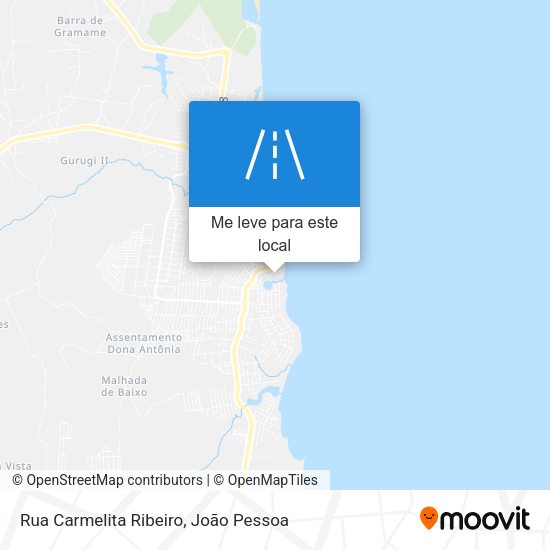 Rua Carmelita Ribeiro mapa