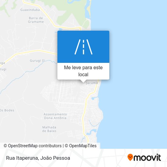 Rua Itaperuna mapa