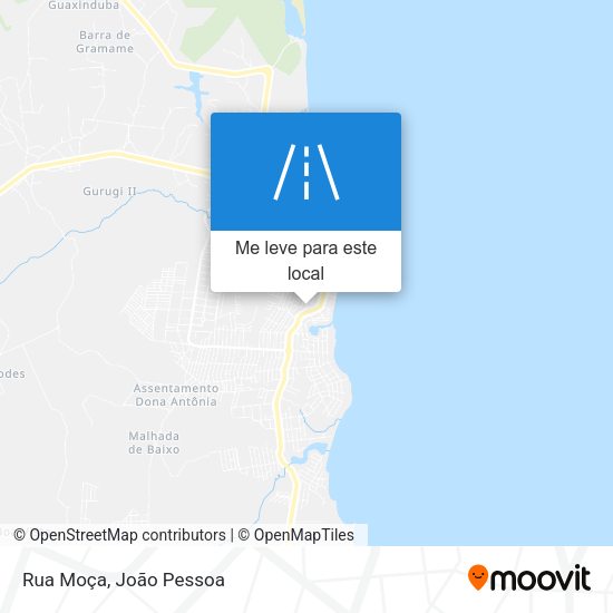 Rua Moça mapa