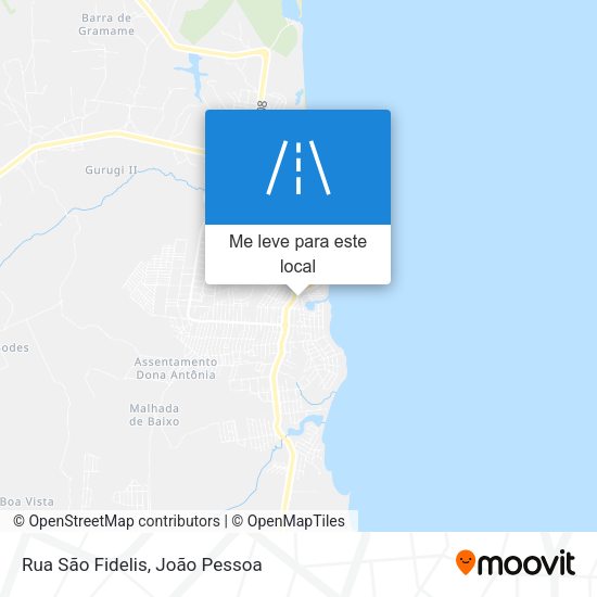 Rua São Fidelis mapa