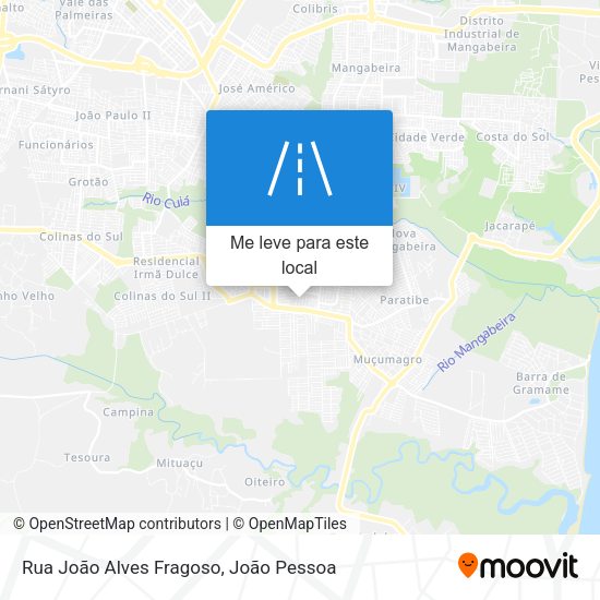 Rua João Alves Fragoso mapa