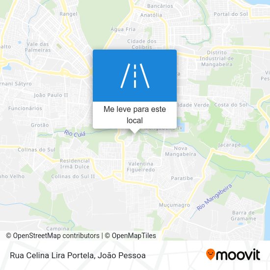 Rua Celina Lira Portela mapa