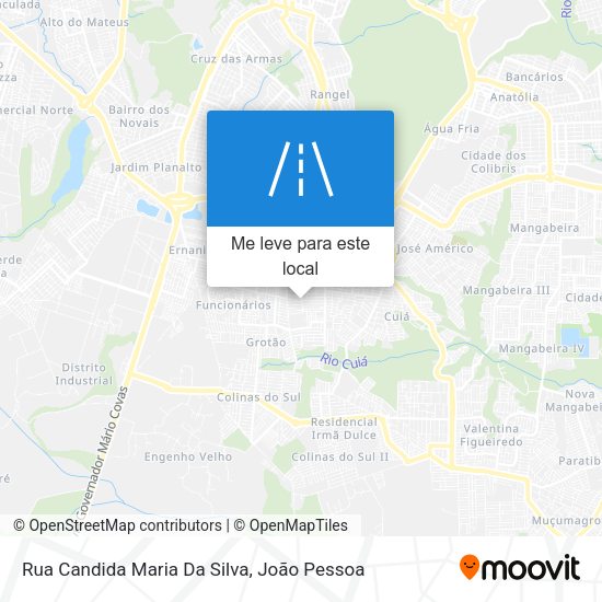 Rua Candida Maria Da Silva mapa