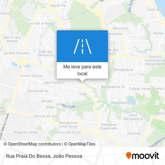 Rua Praia Do Bessa mapa