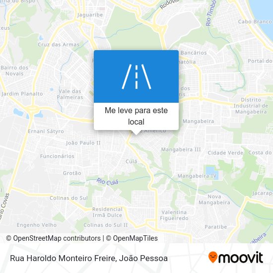 Rua Haroldo Monteiro Freire mapa