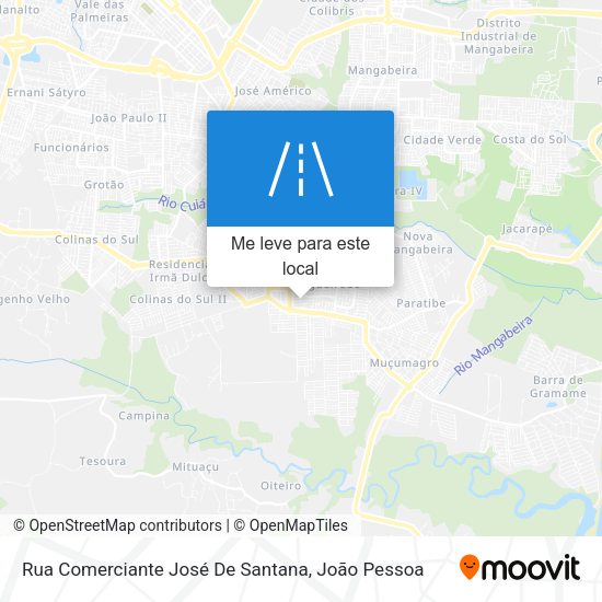 Rua Comerciante José De Santana mapa
