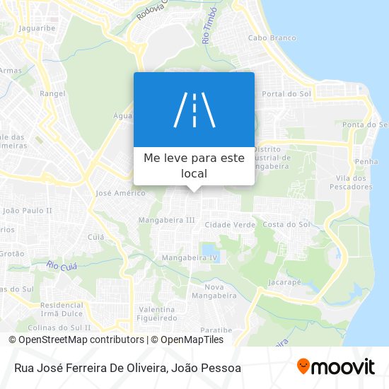 Rua José Ferreira De Oliveira mapa