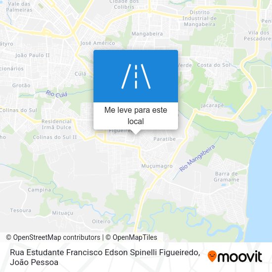 Rua Estudante Francisco Edson Spinelli Figueiredo mapa