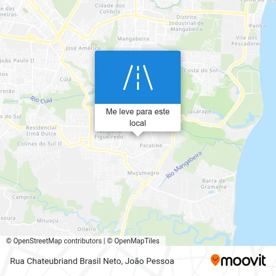 Rua Chateubriand Brasil Neto mapa