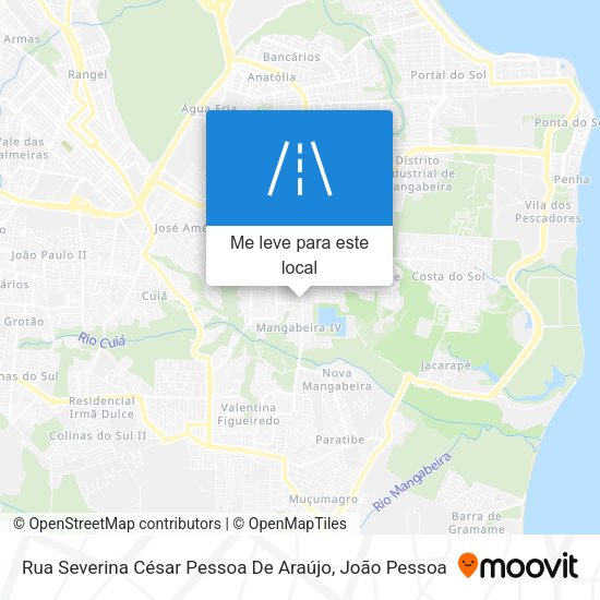 Rua Severina César Pessoa De Araújo mapa