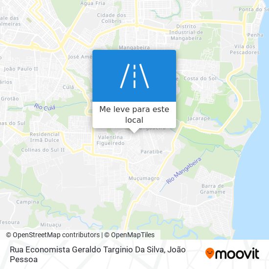 Rua Economista Geraldo Targinio Da Silva mapa