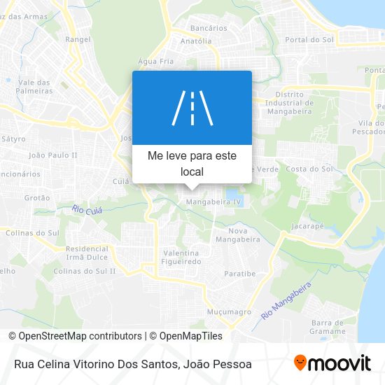 Rua Celina Vitorino Dos Santos mapa