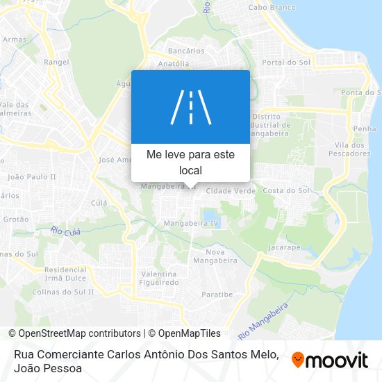 Rua Comerciante Carlos Antônio Dos Santos Melo mapa