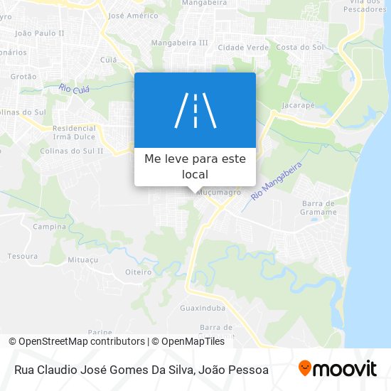 Rua Claudio José Gomes Da Silva mapa