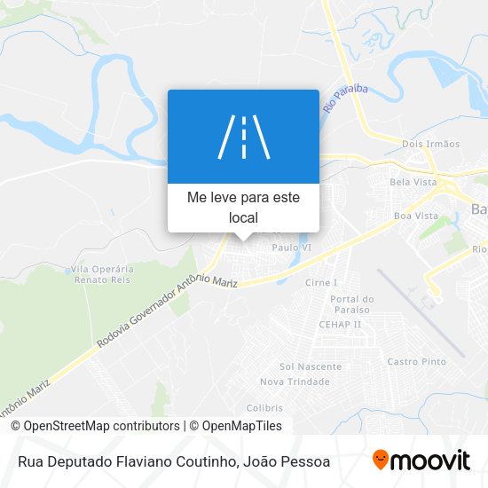 Rua Deputado Flaviano Coutinho mapa