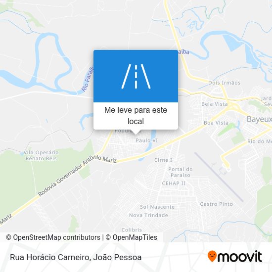 Rua Horácio Carneiro mapa