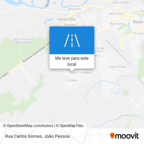 Rua Carlos Gomes mapa