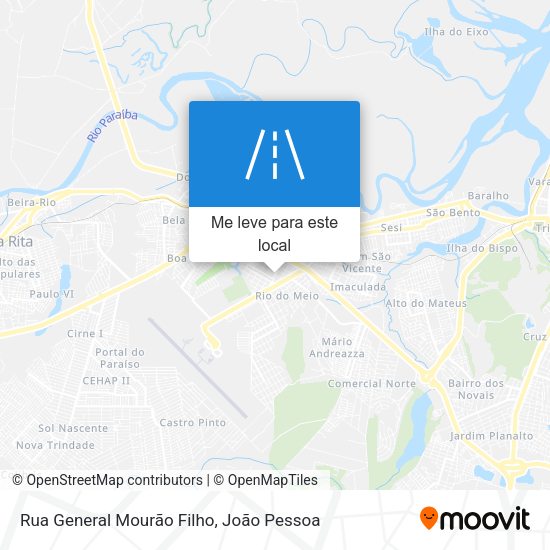 Rua General Mourão Filho mapa