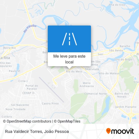 Rua Valdecir Torres mapa