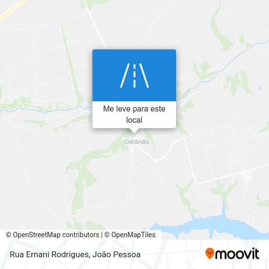 Rua Ernani Rodrigues mapa