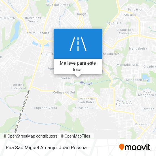 Rua São Miguel Arcanjo mapa