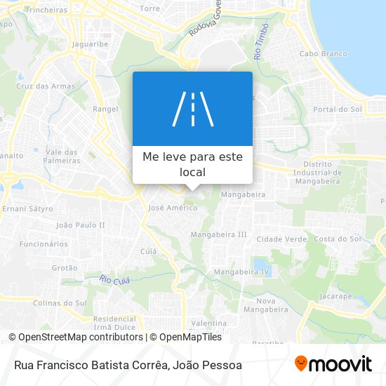 Rua Francisco Batista Corrêa mapa