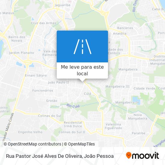 Rua Pastor José Alves De Oliveira mapa