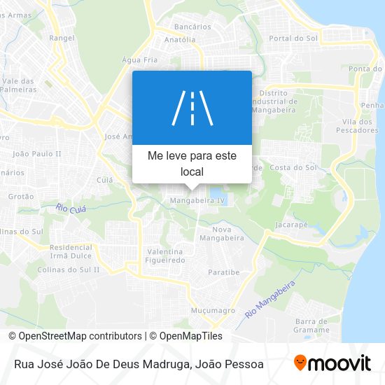 Rua José João De Deus Madruga mapa