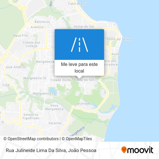 Rua Julineide Lima Da Silva mapa