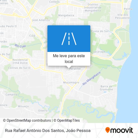 Rua Rafael Antônio Dos Santos mapa