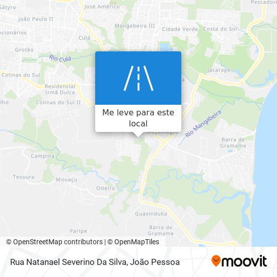 Rua Natanael Severino Da Silva mapa